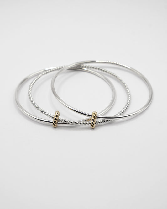 BRACELET LASSO - Or jaune, Argent