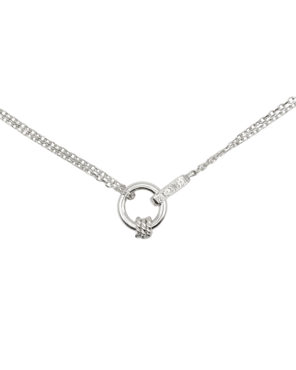 COLLIER LASSO - Argent, Saphirs