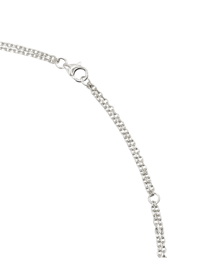 COLLIER LASSO - Argent, Saphirs